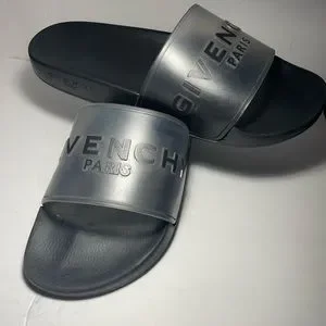 givemchy paris | Shoes | Givenchy Paris Logo Pool Slides  display picture 1